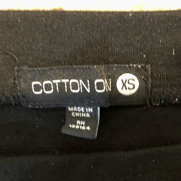 Cotton On Black Skirt XS - USED - Picture 3 of 5